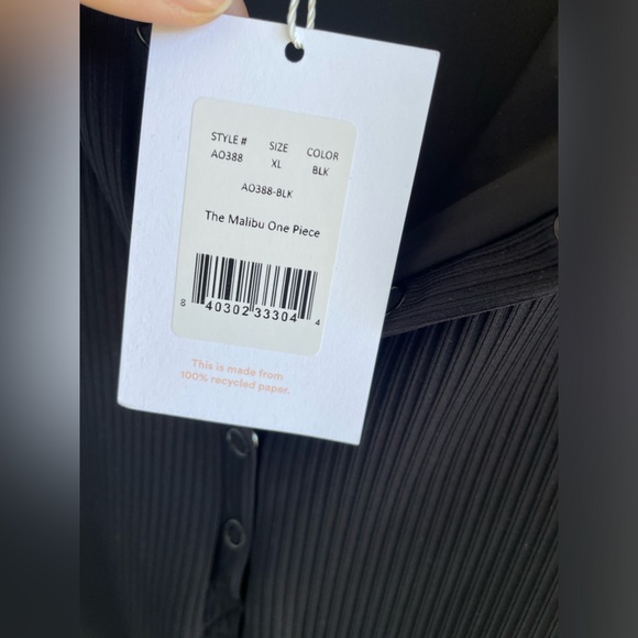 Andie Swim ‘The Malibu’ | Black - Ribbed | NWT - Current Style - Picture 12 of 16